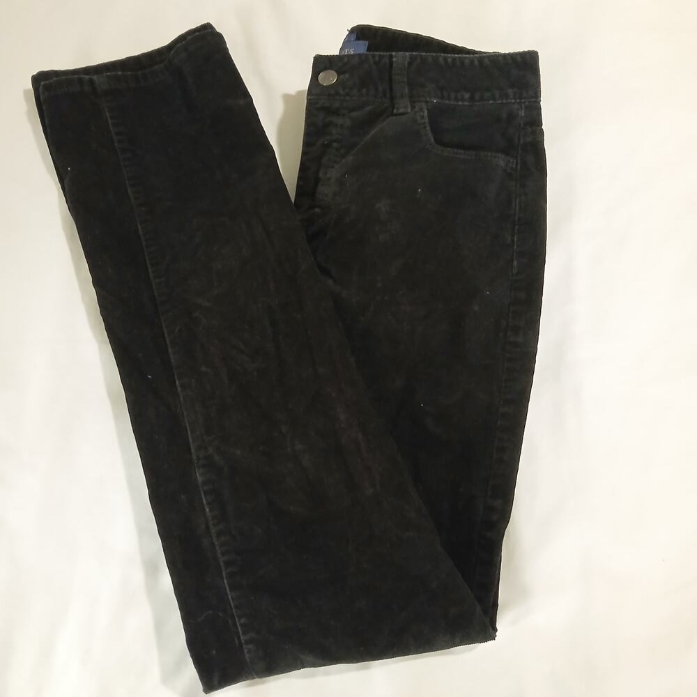 Talbots Heritage 4 Charcoal Grey Thin-Lined Stretch-Corduroy Cotton/Spandex